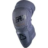 Leatt 3DF Hybrid Grijs Blauwe Motocross Kniebeschermers Maat 2XL