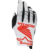 Alpinestars Honda Radar, handschoenen ,Wit/Zwart/Lichtrood ,L