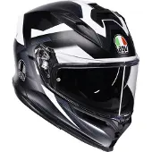 AGV K7 Glimpse helm, mat zwart/wit, maat L (59/60)
