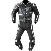 MUGENRACE RC-Max Due Zwart Wit Grijs Geperforeerd 2-Delig Motorpak Maat 56