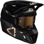 Leatt 9.5 Carbon-White, motorcrosshelm ,zwart/goud ,M