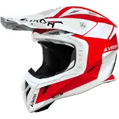 Airoh Aviator Ace 2 Iron, motorcrosshelm ,Wit/Rood ,XL
