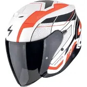 Scorpion EXO-Z1 Vue Zwart Wit Rood Jethelm Maat S