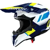 Airoh Wraaap Vision Crosshelm Wit/Blauw M unisex