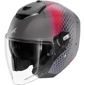 Shark RS Jet Stride Mat Grijs Roze Jethelm Maat S