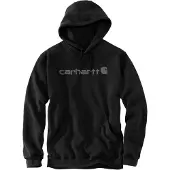Carhartt Signature Logo, capuchon ,Zwart/Grijs (N21) ,XS