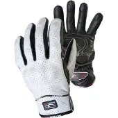 MUGENRACE Aeroflux Wit Zwarte Geperforeerde Handschoenen Maat M