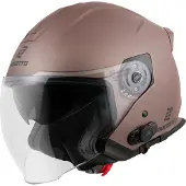 Bogotto H586 BT Solid Mat Bruin Bluetooth Jethelm Maat L