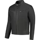 Rusty Stitches Dorian motorjas, leer, zwart, maat M