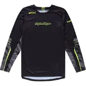 Troy Lee Designs Scout GP Pro Slab, jersey ,Zwart/Grijs/Neon-Geel ,M