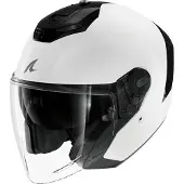 Shark RS Jet Blank Wit Zwart Jethelm Maat S