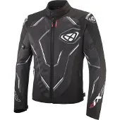 Ixon Demoniak Zwart Wit Textiele Motorjas Maat S