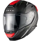 NEXX X.TR Carbon Rush, integraalhelm ,Mat Zwart/Rood/Donkergrijs ,S