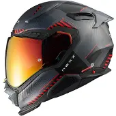 NEXX X.WST3 Fluence Grijs Rood Mat Integraalhelm Maat S
