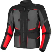 SHIMA Hero 2.0 Waterproof Zwart Rood Textiele Motorjas Maat 6XL