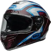 Bell Race Star DLX Flex Xenon Glanzend Blauw Retina Integraalhelm Maat M
