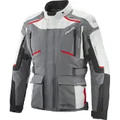 Ixon Midgard Grijs Zwart Rood Waterdichte Textiele Motorjas Maat 3XL