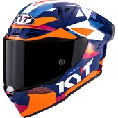 Kyt R1R Diamond, integraalhelm ,Blauw/Wit/Oranje ,M