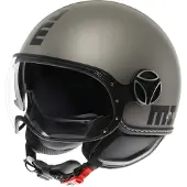 Momo FGTR Evo Jethelm Mat/Titaniumkleur 57 unisex zwart