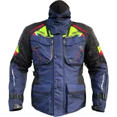 MUGENRACE Mars Blauwe Fluo Gele Waterdichte Textieljas Maat 5XL