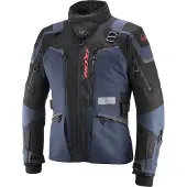 Ixon Odin Marineblauw Zwart Bright Rood Waterdichte Textiele Motorjas Maat XL