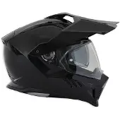 Simpson Xcursion Solid Zwart Metal Adventure Integraalhelm Maat L