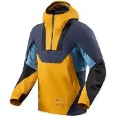 REV'IT! Blackwater 3 H2O Smock, waterdichte unisex textieljas ,Geel/Donkerblauw ,S
