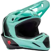 FOX V3 Drip Turquoise Crosshelm Maat M