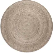 Home Collection Jute Vloerkleed Geweven - Rond - Bruin ø 100 cm