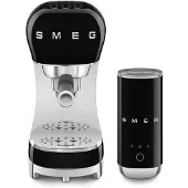 Smeg ECF12BLEU Zwart + melkopschuimer