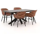 Hartman tuinmeubelen + 10% kassakorting | Hartman Delphine/Sophie Studio 170cm dining tuinset 5-delig