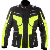 MUGENRACE Aerator, waterdichte motorfietsjas, zwart/geel, maat XS