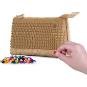 PIXIE CREW etui met siliconen zijkant en pixels 20 cm kurk