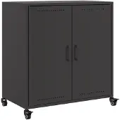vidaXL Dressoir 68x39x72 cm staal zwart