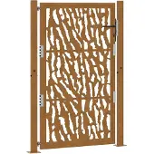 vidaXL Poort met sporenontwerp 100x150 cm weervast staal