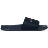 Tommy Hilfiger Muiltjes 'Logo Pool' navy / rood / wit