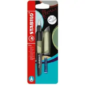 Stabilo Flow - Vulpen - Monochrome - Khaki + 1 Inkt Cartridge