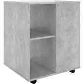 vidaXL Rolkast 60x53x72 cm bewerkt hout betongrijs