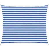 Syfax Zonneschaduwzeil Blauw en Wit 2,5 x 3,5 m HDPE
