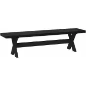 Syfax Eetbank NOAIN 180 x 41 x 45 cm Massief grenenhout Zwart