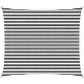 Syfax Zonneschaduwzeil Antraciet en Wit 6 x 7 m HDPE