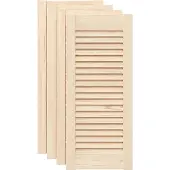 Syfax Kastdeuren met lamellen 4 st 69x29,5 cm massief grenenhout