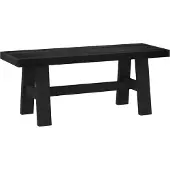 Syfax Eetbank NOAIN 120 x 41 x 45 cm Massief grenenhout Zwart
