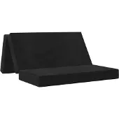 vidaXL Vouwbare Sofa Bed 140 x 67 x 45 cm Zwart