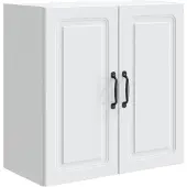 vidaXL Wandkast 59 x 31 x 60 cm Bewerkt hout Wit