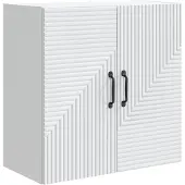 vidaXL - Wandkast - Wit - 59 - x - 31 - x - 60 - cm - Bewerkt - hout