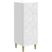 vidaXL Dressoir Wit 33 x 34,5 x 90 cm Bewerkt hout