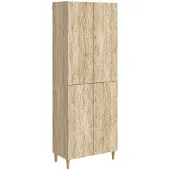 vidaXL Kast Set 2 pcs Sonoma Eiken Bewerkt hout