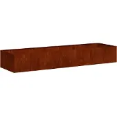 vidaXL Plantenbak roestig 280x80x40 cm weervast staal