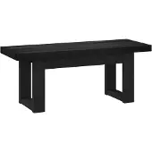 Syfax Eetbank NOAIN 120 x 41 x 45 cm Massief grenenhout Zwart